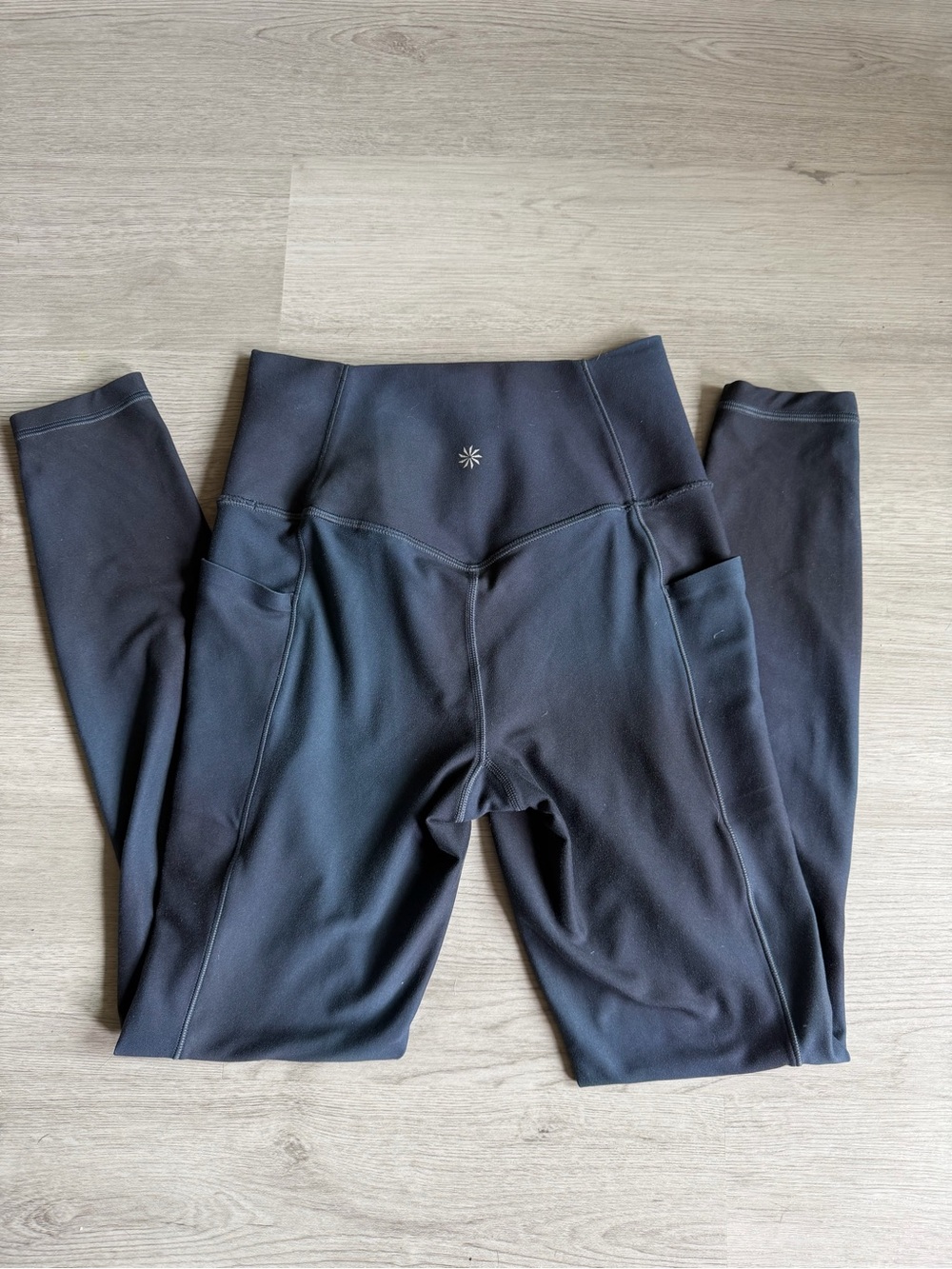 Athleta Black Salutation StashTight High-Waist Leggings